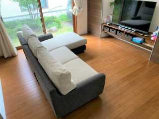 新潟市のS様邸へL型ソファをお届けしました！