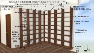 新潟市のK様邸へ特注壁面L型書棚をお届けしました！