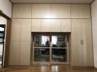 新発田市のＫ様邸にオーダー(特注)壁面収納をお届けしました！