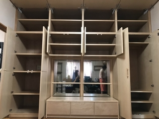 新発田市のＫ様邸にオーダー(特注)壁面収納をお届けしました！