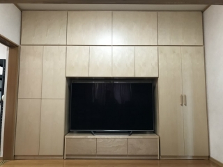 新発田市のＫ様邸にオーダー(特注)壁面収納をお届けしました！