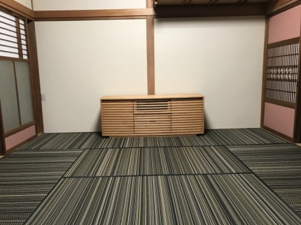 新発田市Ｋ様邸へ150幅アッシュ材テレビボードをお届けしました！！