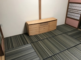 新発田市Ｋ様邸へ150幅アッシュ材テレビボードをお届けしました！！