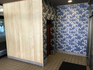 江南区の「割烹ふじ田」様の玄関をリフォームしました！