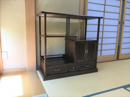 新潟市のＮ様邸へ90幅和風飾り棚をお届けしました！