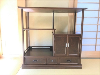 新潟市のＮ様邸へ90幅和風飾り棚をお届けしました！