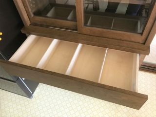 新発田市のS様邸へ【90幅ナラ材特注食器棚】お届けしました！