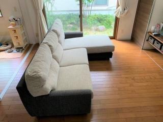 新潟市のS様邸へL型ソファをお届けしました！
