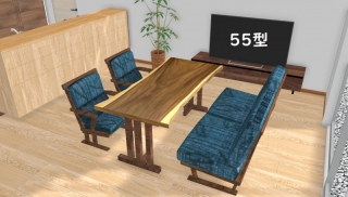燕市のN様邸へ166幅一枚板モンキーポット材ダイニングテーブル、リビング・ダイニング兼用チェア、160幅ベンチ、180幅TVボードをお届けしました！