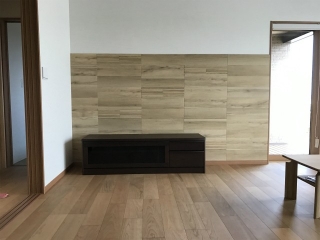 新潟市のY様邸へ151幅杉材フロアテーブル・150幅和茶棚・155幅テレビボードをお届けしました！